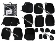 Чехлы LADA Largus до 2021г 7 мест жаккард/кожзам спинка 3 ряда целая|Код 18607