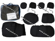 Чехлы Hyundai Solaris с 2010г экокожа задняя спинка раздельная|Код 18666