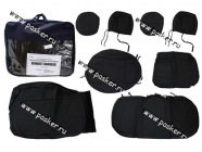 Чехлы Renault Sandero с 2009г экокожа задняя спинка раздельная|Код 18711