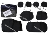 Чехлы Volkswagen Polo с 2010г экокожа задняя спинка раздельная|Код 18730