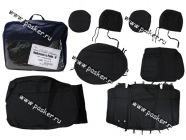 Чехлы Volkswagen Polo с 2010г экокожа задняя спинка целая|Код 18731