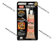 Герметик ABRO 85гр силиконовый медный|Код 19958