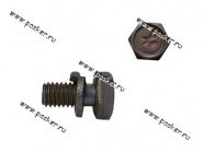 Болт М6х12 крепления заднего тормозного цилиндра с гровером 2101-13824121|Код 2013