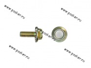 Болт М8х20 крепления кронштейна бампера с зубчатым буртиком 2101-06 07|Код 206