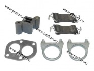 Крепеж глушителя 2101-07 21 2-а ремня с крючками домик 2 хомута прокладка приемной трубы|Код 20645