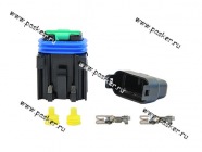 Держатель флажкового предохранителя с крышкой и клеммами до 40А АВТОЭЛЕКТРОНИКА ДП40КГ|Код 21300