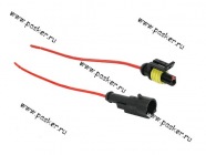 Колодка соединительная 1 контактная 1,5мм герметичная с проводом|Код 21472