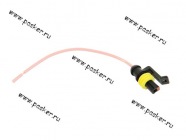 Колодка соединительная 1 контактная 1,5мм гнездо герметичная с проводом|Код 21474