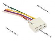 Колодка соединительная 6 контактная 6,3мм гнездо с проводом 0,75мм AVKOPRO|Код 21545