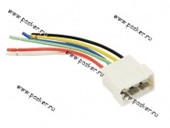 Колодка соединительная 6 контактная 6,3мм штырь с проводом 1,50мм AVKOPRO|Код 21551