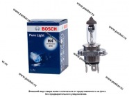 Лампа галоген 12V H4 60/55W P43t BOSCH Pure light 041|Код 21558