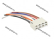 Колодка соединительная 8 контактная 6,3мм гнездо с проводом 0,75мм AVKOPRO|Код 21565