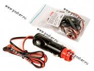 Разъем в прикуриватель с предохранителем и проводом 2*0,35*1м до 3А AVKOPRO|Код 21637