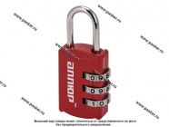Замок навесной кодовый АЛЛЮР ВС1К-22/3 (HA816) d3мм красный|Код 23195