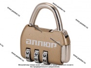 Замок навесной кодовый АЛЛЮР ВС1К-35/4 (HA806) GP d4мм золото|Код 23219