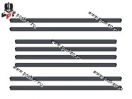 Уплотнитель боковых стекол 2109 099 15 ворсалановый нижний (бархотка) 8шт Балаково АО БРТ|Код 24485