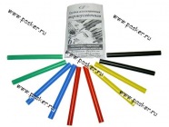 Трубка изоляционная термоусадочная D6,4/3,2 мм 10шт по 100 мм AVKOPRO|Код 25016