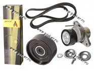 Ремень генератора+2 ролика Renault Logan LADA Largus с А/С с ГУР ANDYCAR ANKD1822.02|Код 25508
