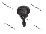 Жиклер омывателя универсальный с гайкой черный н/о|Код 26549