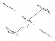 Тормозная трубка 2190 Granta от ГТЦ к тройнику вторичного контура 2190-3506510-01|Код 27291