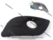 Облицовка бампера переднего LADA Largus рамка под п/фару левая MANOVER MROEM023L|Код 28310