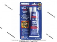 Герметик ABRO 999 85гр силиконовый синий|Код 28648