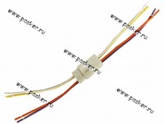 Колодка соединительная 4 местная папа+мама с проводами AVKOPRO|Код 29590