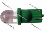 Лампа светодиод 12V5W W2.1x9.5d Nord YADA 1LED зеленая|Код 29948