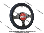 Оплетка на руль AUTOPROFI SP-9010 BK (M) черная|Код 30281