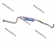 Резонатор 2123 Chevy Niva ФОБОС без катализатора с 2004г. фланец 2 отв. 311|Код 311