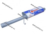 Резонатор Газель-3302 дв.406 ФОБОС длинный 32515|Код 32515