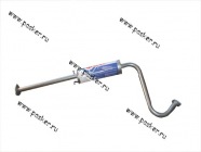 Резонатор Chevrolet Lanos ФОБОС сталь DX52/53 алюмокремнивое покрытием AS120 под катализатор 3257|Код 3257