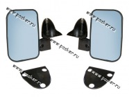 Зеркало боковое 2121 левое+правое черные антиблик синий ERGON|Код 33419