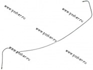 Тормозная трубка 2110 от регулятора давления задняя правая 2110-3506130|Код 33505