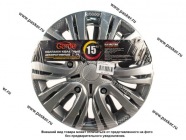 Колпаки R-15 Лион Silver карбон 2шт Garde GW1506|Код 33511