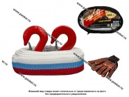 Трос буксировочный  3,5т Garde крюки 4,5м авиационный капрон в сумке + перчатки TB350|Код 3556