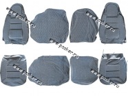 Чехлы 1118 Калина велюр/кожзам|Код 37452