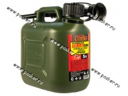 Канистра  5л пластик с наливным устройством для ГСМ Garde усиленная зелено-оливковая|Код 37966