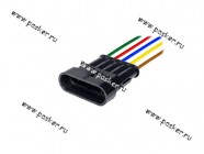 Колодка соединительная 5 контактная 1,5мм штырь АВТОЭЛЕКТРОНИКА герметичная с проводом 0,50мм кв|Код 38737