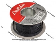 Оплетка для кабеля полиэстер 5-12мм, черная 1м AURA ASB-B512 [упаковка 30 м]|Код 39206