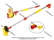 Щетка для мытья а/м Garde SH951 телескопическая 65-100см на шланг с краном ширина щетины 20см|Код 39330