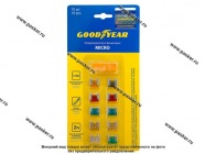 Предохранитель флажковый MICRO Goodyear 10шт с пинцетом GY003050|Код 39599