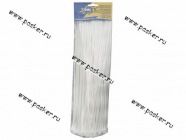 Хомут пластмассовый 3,6х300 ленточный 100шт белый|Код 41788