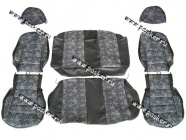 Чехлы Daewoo Matiz жаккард/кожзам задняя спинка целая|Код 42469