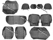 Чехлы Chevrolet Lacetti жаккард/кожзам задняя спинка раздельная|Код 42486