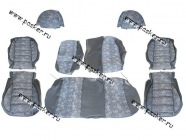 Чехлы Chevrolet Lanos жаккард/кожзам задняя спинка раздельная|Код 42487