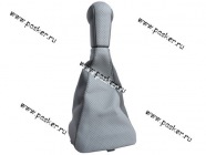 Ручка КПП 2113-15 Сфера кожзам+чехол АвтоБра серая|Код 42588