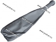 Ручка КПП Газель Сфера кожзам+чехол АвтоБра серая|Код 42590