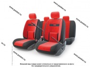 Чехлы универсальные AUTOPROFI Comfort COM-1105 BK/RD черные/красные|Код 42856
