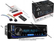 Автомагнитола AURA USB/MicroSD/FM/Bluetooth 4х51W 2RCA ID3 тэги DSP-проц подсветка голубая AMH-78DSP|Код 43271